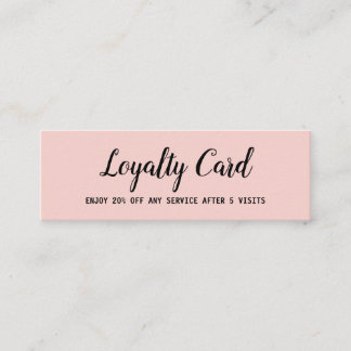 simple script minimal add your text loyalty card