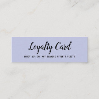 simple script minimal add your text loyalty card