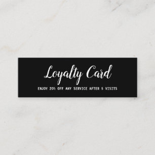 simple script minimal add your text loyalty card