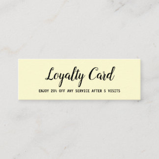 simple script minimal add your text loyalty card