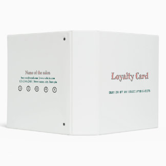 simple script minimal add your text loyalty card binder
