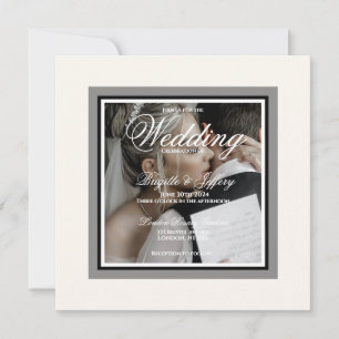 Simple Script Modern Wedding Invitation