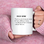 Simple script mother's day giftFunny mother's day  Coffee Mug<br><div class="desc">simple script mother's day giftFunny mother's day Coffee Mug,  this can be a perfect gift for mother's day mother's birthday,  auntie,  besties personalized,  by adding your favourite person</div>