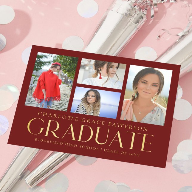 Simple Script Multi Photo Graduation Announcement (Creator Uploaded)