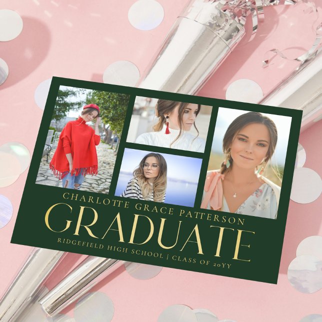 Simple Script Multi Photo Graduation Announcement (Creator Uploaded)