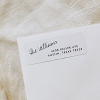 Simple Script Name Return Address Labels