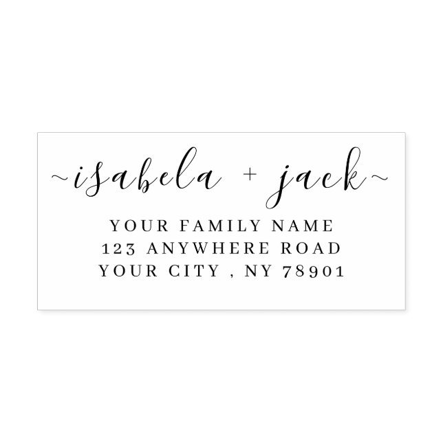 Simple Script Personalized Self-inking Stamp (Design)