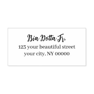 Simple Script Personalized Self-inking Stamp