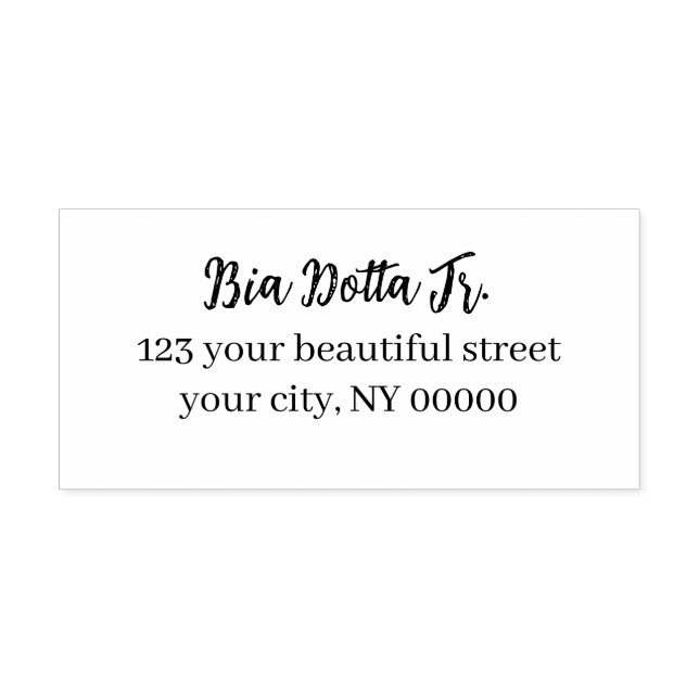 Simple Script Personalized Self-inking Stamp (Design)