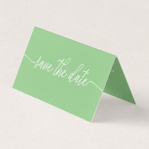 Simple Script Photo Save The Date Card