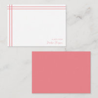 Simple Script Pink 2 Side Double Border