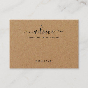 Simple Script Russe Country Kraft Cartes de consei