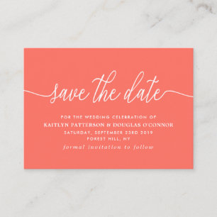 Simple Script Save The Date Enclosure Card