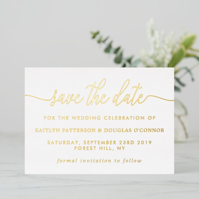 Simple Script Save The Date Real (Standing Front)