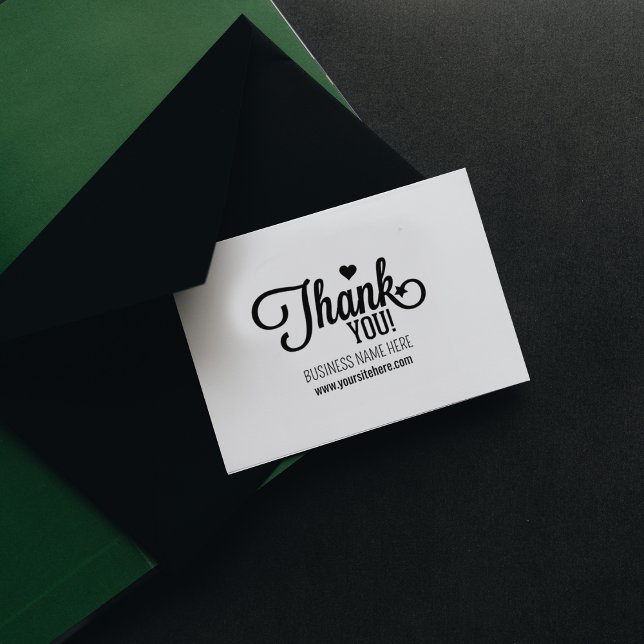 Simple Script Thank You, Custom Business Rubber Stamp (Creator Uploaded)