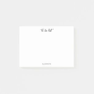 Simple Script To Do List Name Post It Notes 