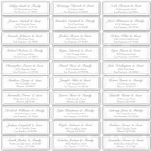 Simple Script Wedding Guest Names Address