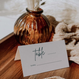 Simple Script Wedding Place Card Table Escort H100