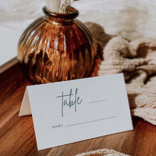 Simple Script Wedding Place Card Table Escort H100