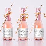 Simple Script Welcome Bridal Shower Sparkling Wine Label<br><div class="desc">Simple script sparkling wine label Welcome for Bridal Shower with changeable text - you can change text,  printed on white background</div>