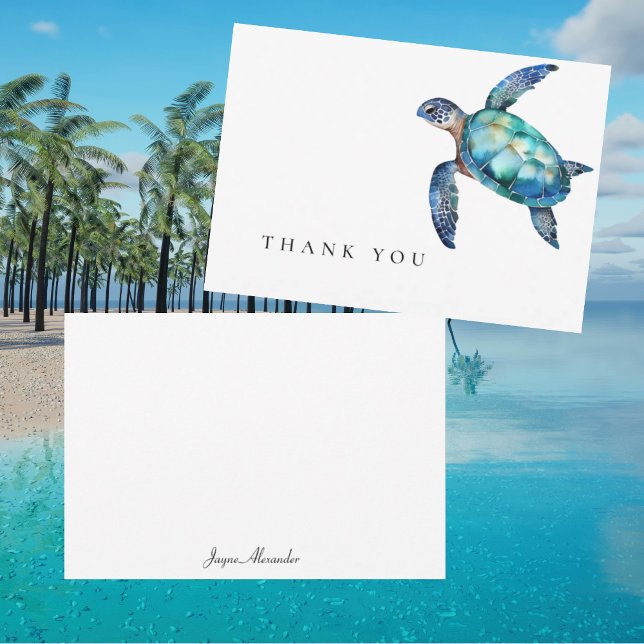 Simple Sea Turtle Thank You  (Creator Uploaded)