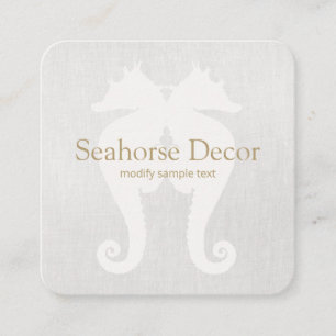 Simple Seahorse Business Card