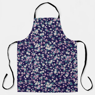 Simple seamless floral pattern with bright colorfu apron