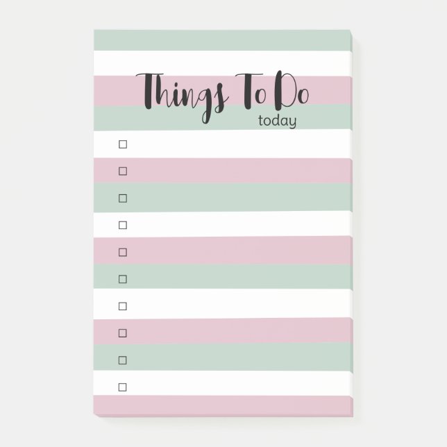 Simple Serene To Do List Post-it Notes (Front)