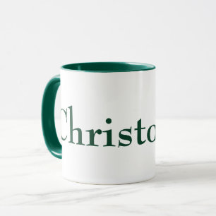simple serif modern handsome personalized hunter mug