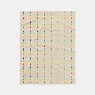Simple Seven Chakra Line Fleece Blanket