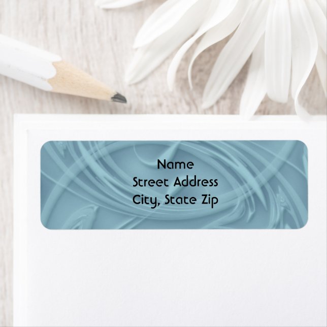 Simple Shadow Curls Over Blue Template (Insitu)