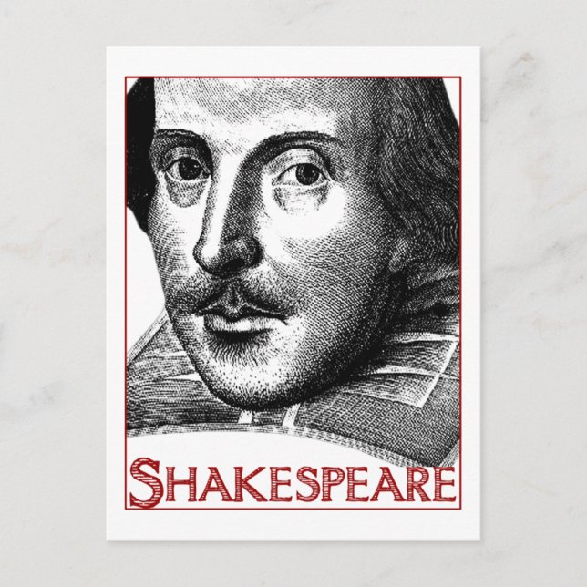 Simple Shakespeare Logo Postcard (Front)