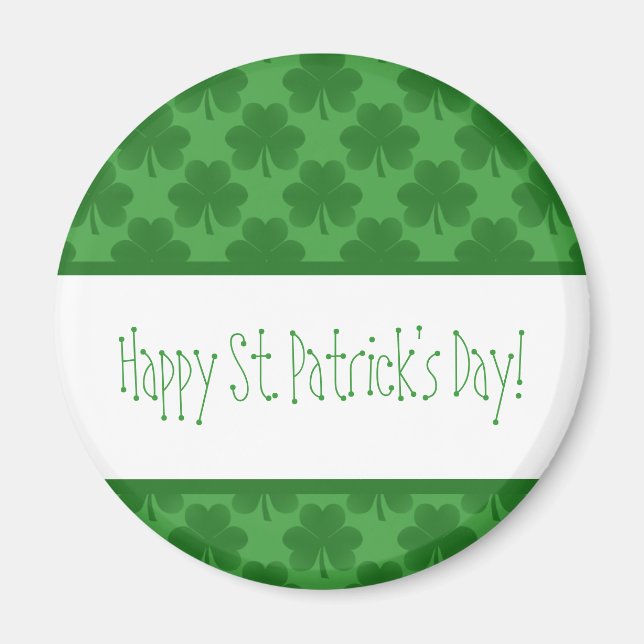 Simple Shamrocks Magnet (Front)