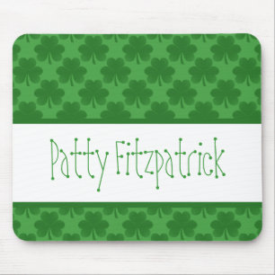 Simple Shamrocks Mousepad