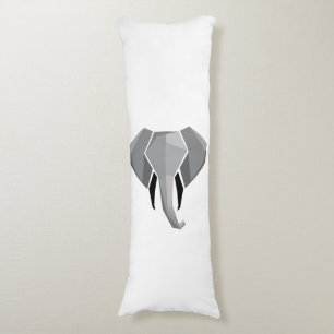 Simple Shapes Geometrics Elephant Head  Body Pillow