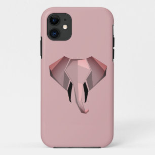 Simple Shapes Geometrics Elephant Head  iPhone 11 Case