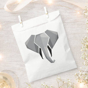 Simple Shapes Geometrics Elephant Head Favour Bag