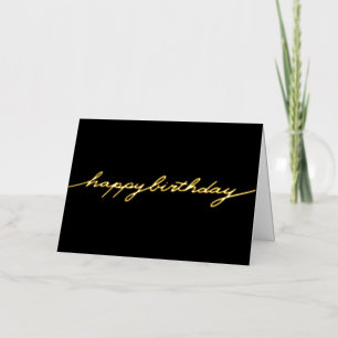Simple Shiny Happy Birthday Foil Greeting Card