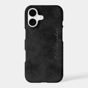 Simple Signature Mottled Black