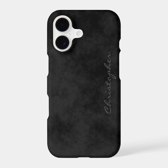 Simple Signature Mottled Black (Back)