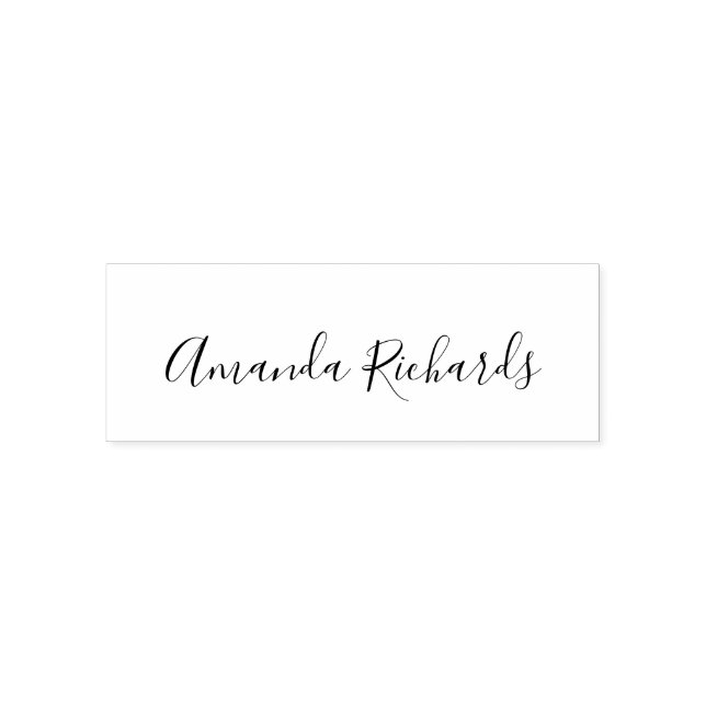 Simple Signature Name  Self-inking Stamp (Design)