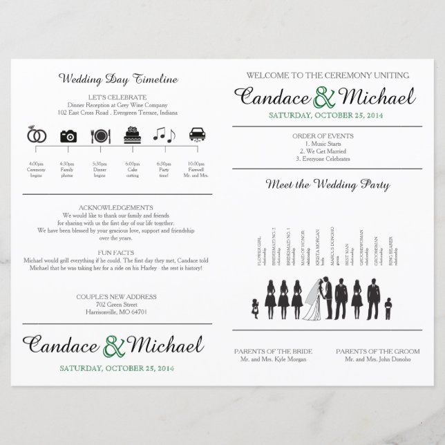 Simple Silhouettes fan program (Front)