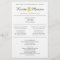 Simple Silhouettes Wedding Program