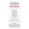 Simple Silhouettes Wedding Program Rack Card 15