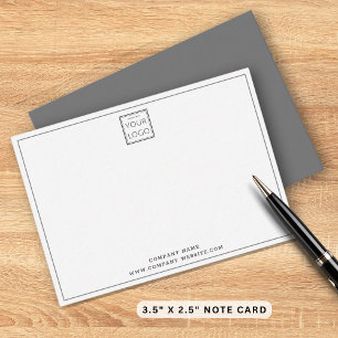 Simple Silver Gray Business Logo Company Name Card