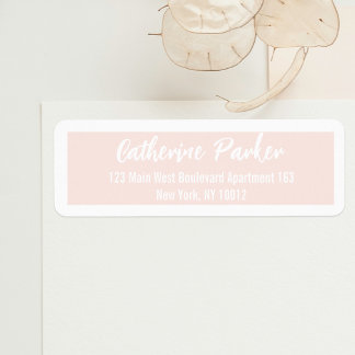 Simple Simple Peach Puff Moderne Et Blanc