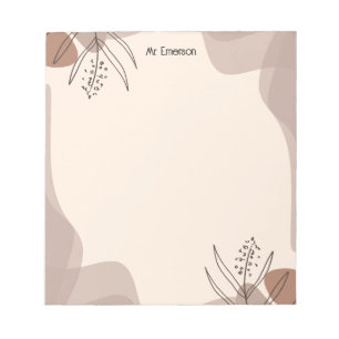 Simple Sketch Floral Notepad