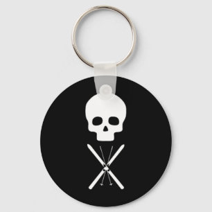 Simple Skull Design Clic Look For Cross Country Sk Keychain