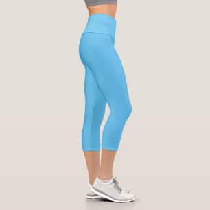 Simple Sky Blue Authority®  Capri Leggings