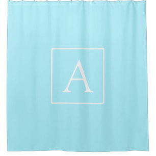 Simple Sky Blue Monogram
